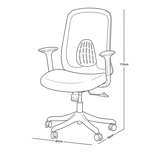 كرسي مكتب دوار رمادي كرسي مكتب دوار رمادي