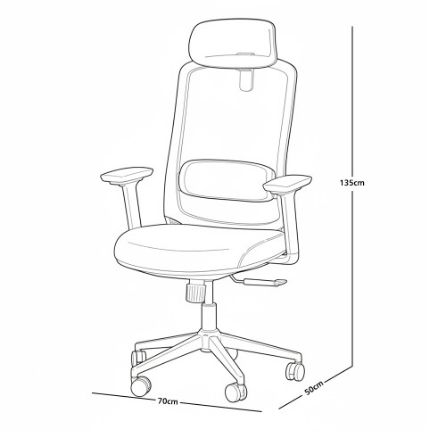 كرسي مكتب دوار رمادي كرسي مكتب دوار رمادي