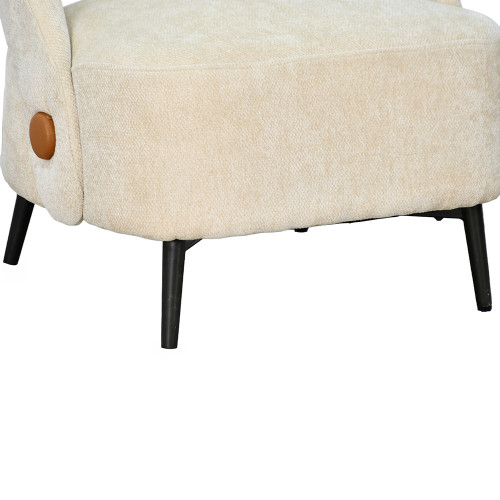 كرسي مفرد فاخر قماشي بيج كرسي مفرد فاخر قماشي بيج