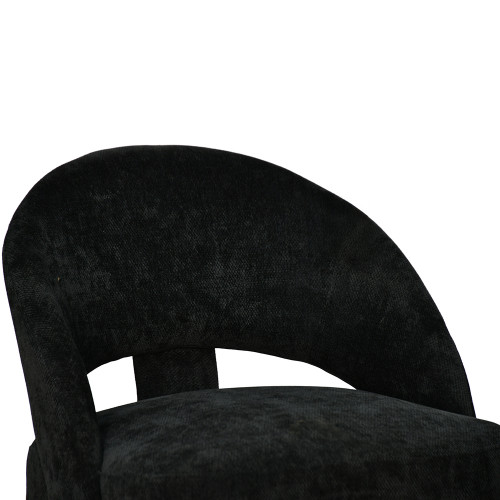 كرسي مفرد فاخر قماشي أسود كرسي مفرد فاخر قماشي أسود