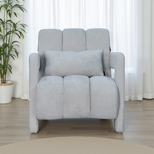 كرسي مفرد فخم مودرن مخمل رمادي كرسي مفرد فخم مودرن مخمل رمادي