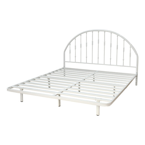هيكل سرير معدني أبيض 180×200 سم هيكل سرير معدني أبيض 180×200 سم
