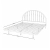 هيكل سرير معدني أبيض 180×200 سم هيكل سرير معدني أبيض 180×200 سم