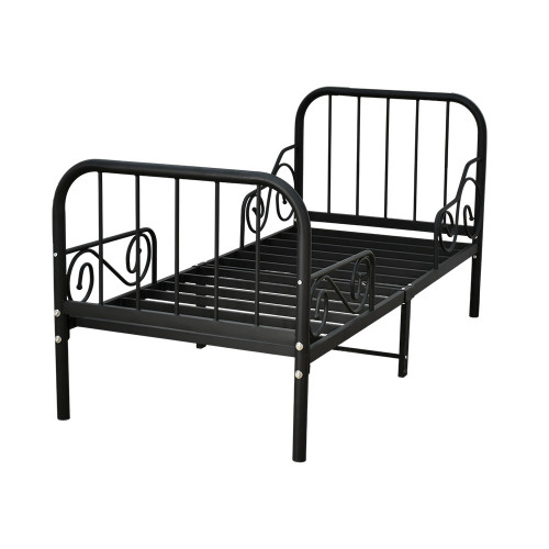 سرير معدني أسود 170X80 سم