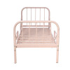 سرير معدني وردي 80×170 سم