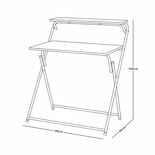 مكتب قابل للطي خشب عصري 80×100 سم