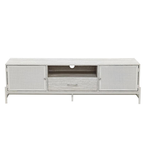 وحدة تلفاز عصرية خشب رمادي 160 سم