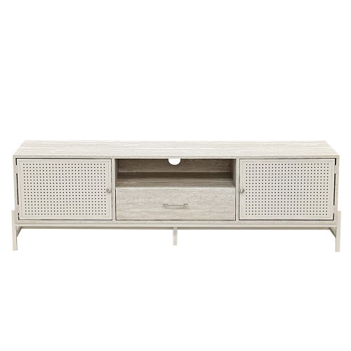 وحدة تلفاز عصرية خشب بيج 160 سم