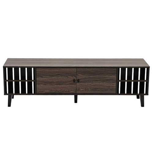 وحدة تلفاز عصرية خشب بني 180 سم