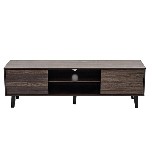 وحدة تلفاز عصرية خشب بني 160 سم