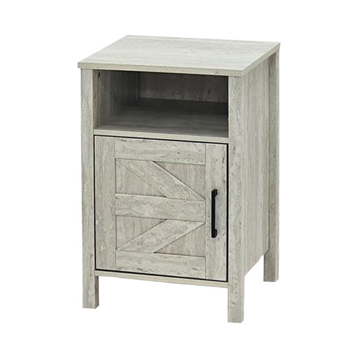 طاولة جانبية خشبية رمادي 40 سم