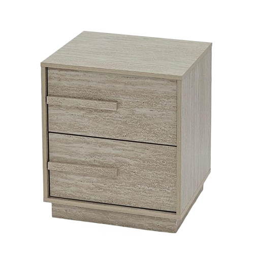 طولة سرير جانبية خشبية بيج 40 سم