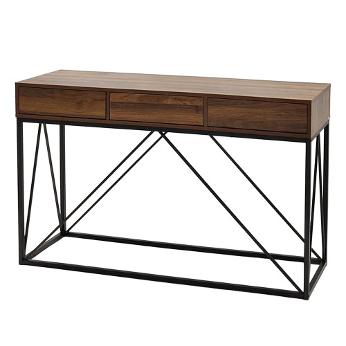 مدخل استقبال عصري خشبي بني 