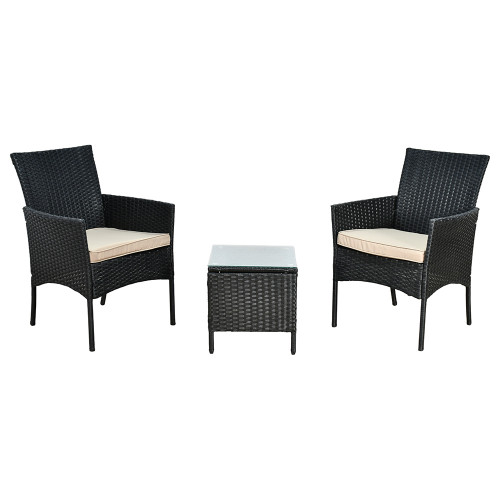 جلسة خارجية 2 مقعد وطاولة بسطح زجاجي جلسة خارجية 2 مقعد وطاولة بسطح زجاجي