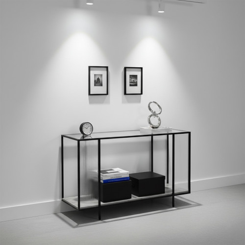 مدخل استقبال مودرن خشب مع سطح زجاجي