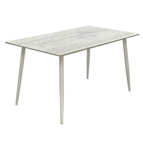 طاولة طعام مفرد خشبية رمادي 80×140 سم