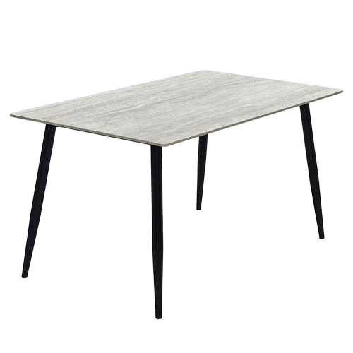 طاولة طعام مفردة خشب رمادي 80×140 سم