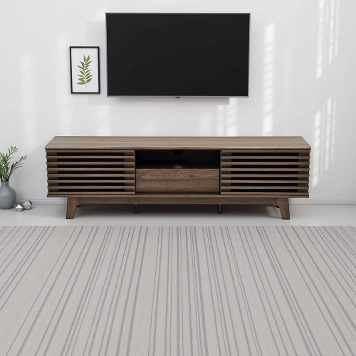 وحدة تلفاز عصرية خشب بني 160 سم