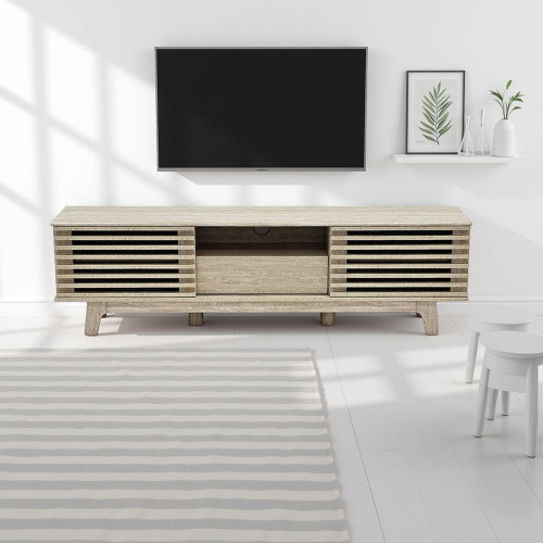 وحدة تلفاز عصرية خشب بيج 160 سم