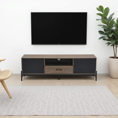 وحدة تلفاز عصرية خشب بني 160 سم