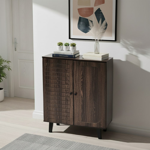 خزانة متعددة الاستخدام خشبية بني 80 سم