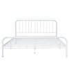 هيكل سرير معدني أبيض 180×200 سم هيكل سرير معدني أبيض 180×200 سم