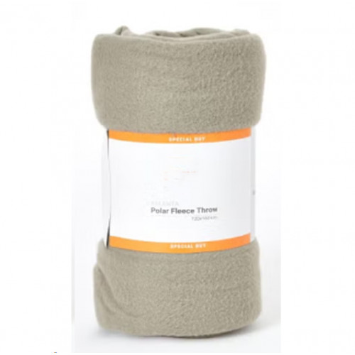 بطانية صوف خفيفة سادة من أتلانتا - 120x160 سم لون رمادي بطانية صوف خفيفة سادة من أتلانتا - 120x160 سم لون رمادي