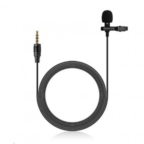ميكروفون "لافالير" صغير بمشبك يُثبت على طية صدر السترة مع قابس TRRS بمقاس 3.5 مم أسود ميكروفون "لافالير" صغير بمشبك يُثبت على طية صدر السترة مع قابس TRRS بمقاس 3.5 مم أسود