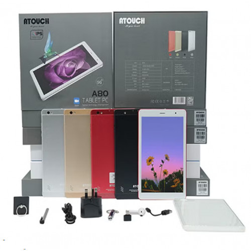 تابلت A80 بشاشة مقاس 8 بوصات بذاكرة رام سعة 4 جيجابايت وذاكرة روم سعة 64 جيجابايت بتقنية واي فاي وتقنية 5G بنظام أندرويد، لون أحمر تابلت A80 بشاشة مقاس 8 بوصات بذاكرة رام سعة 4 جيجابايت وذاكرة روم سعة 64 جيجابايت بتقنية واي فاي وتقنية 5G بنظام أندرويد، لون أحمر