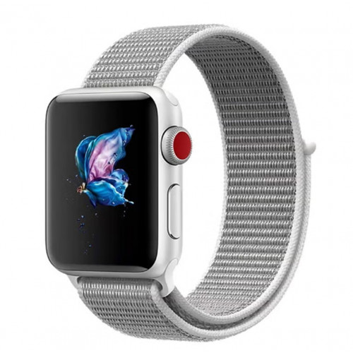 سوار قابل للتبديل لساعة أبل (سلسلة 1-7)، مقاس 42-44 مم رمادي / أبيض سوار قابل للتبديل لساعة أبل (سلسلة 1-7)، مقاس 42-44 مم رمادي / أبيض