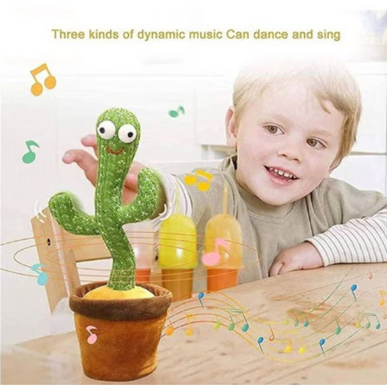 لعبة محشوة لطيفة بعيون كبيرة على شكل صبارة راقصة مع موسيقى لعبة محشوة لطيفة بعيون كبيرة على شكل صبارة راقصة مع موسيقى