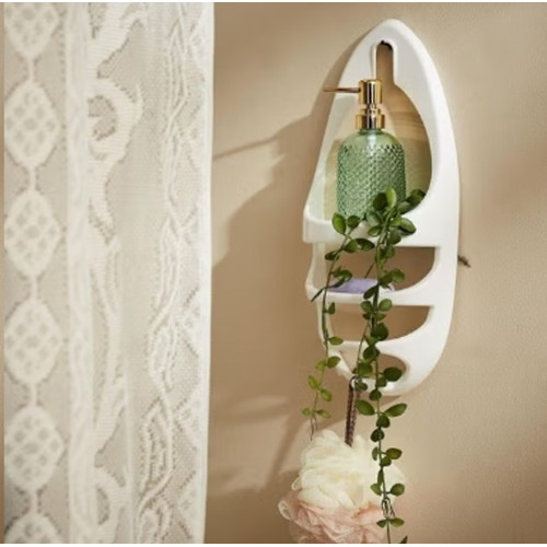 سلّة معلقة من فانس - 43x19x9 سم أبيض  سلّة معلقة من فانس - 43x19x9 سم أبيض