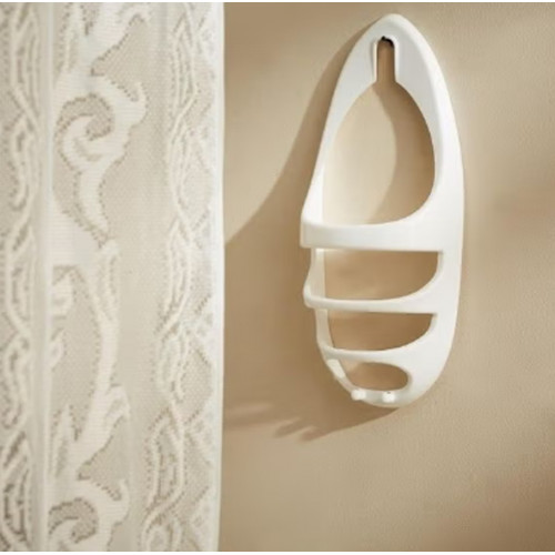 سلّة معلقة من فانس - 43x19x9 سم أبيض  سلّة معلقة من فانس - 43x19x9 سم أبيض