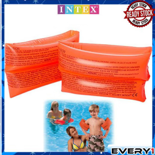 شريط ذراع عائم قابل للنفخ، قطعتين - برتقالي اينتكس شريط ذراع عائم قابل للنفخ، قطعتين - برتقالي اينتكس