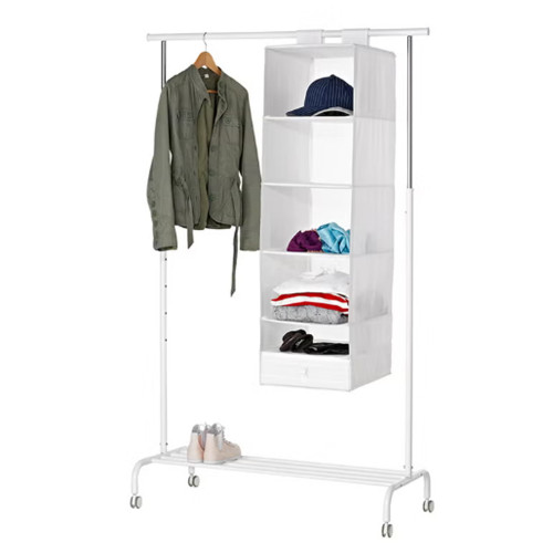 منظم للتعليق من إتش إس إل أبيض 35x45x125cm منظم للتعليق من إتش إس إل أبيض 35x45x125cm