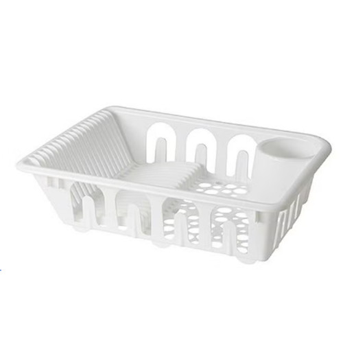 مجففة أطباق من بلاستيك البولي بروبيلين أبيض 46x36x12 سم مجففة أطباق من بلاستيك البولي بروبيلين أبيض 46x36x12 سم