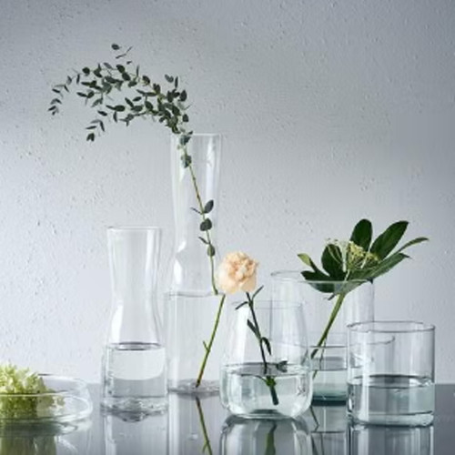 فازة زجاج شفاف 30 سم فازة زجاج شفاف 30 سم