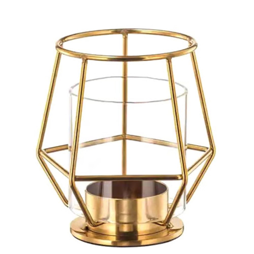 حامل شمعة سائلة ذهبي حامل شمعة سائلة ذهبي