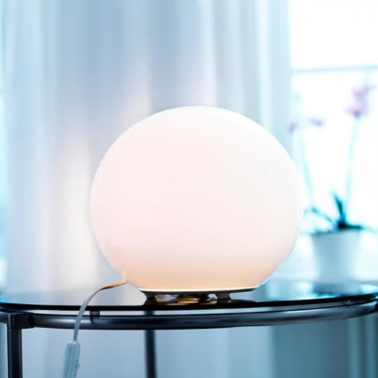 مصباح طاولة أبيض 24سم