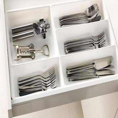 صينية أدوات مائدة من ستودجا أبيض صينية أدوات مائدة من ستودجا أبيض