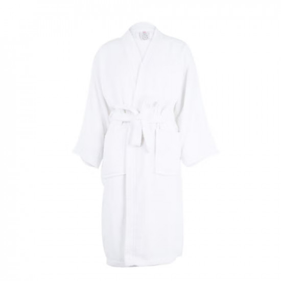 روب حمّام بتصميم كيمونو نيكسوس - كبير أبيض L / XL
