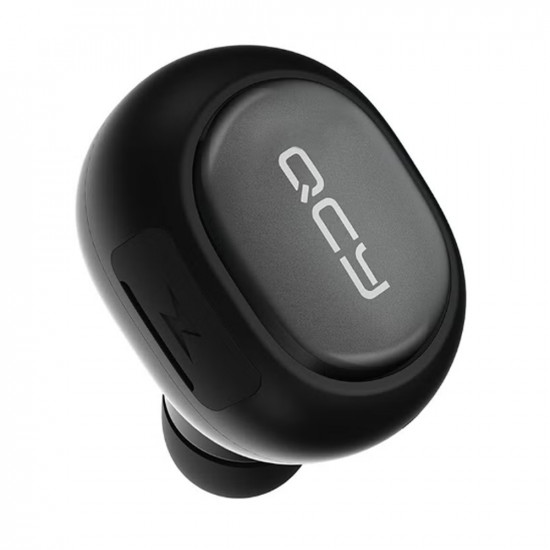 سماعة أذن داخلية لاسلكية صغيرة تعمل بالبلوتوث أسود