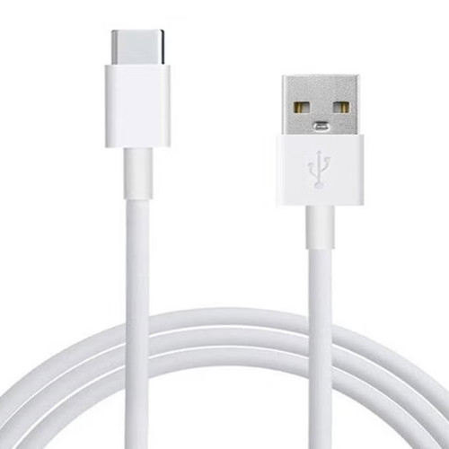 كابل للشحن ومزامنة البيانات بمنفذ USB وType C أبيض اصلي من هواوي  كابل للشحن ومزامنة البيانات بمنفذ USB وType C أبيض اصلي من هواوي