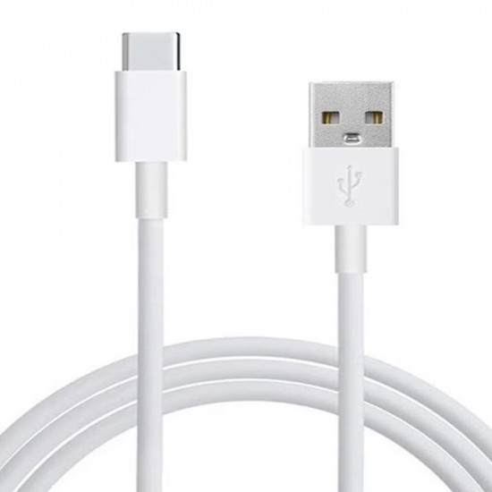 كابل للشحن ومزامنة البيانات بمنفذ USB وType C أبيض اصلي من هواوي 
