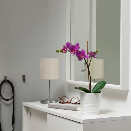 نبات صناعي في آنية, أوركيد بنفسجي, 9 سم نبات صناعي في آنية, أوركيد بنفسجي, 9 سم