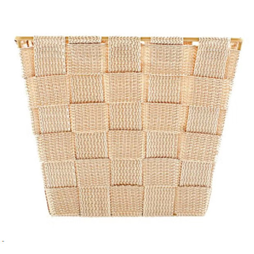 سلة بحزام - بيج 19x19x16سم سلة بحزام - بيج 19x19x16سم