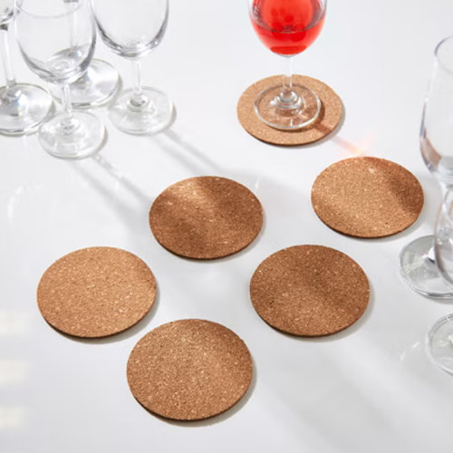 مجموعة من 4 حاملات أكواب فيجا مستديرةٌ من الفلين بني 10x10سم مجموعة من 4 حاملات أكواب فيجا مستديرةٌ من الفلين بني 10x10سم