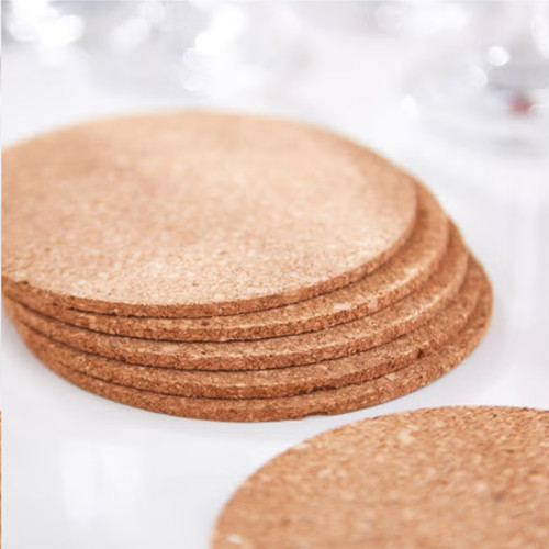 مجموعة من 4 حاملات أكواب فيجا مستديرةٌ من الفلين بني 10x10سم مجموعة من 4 حاملات أكواب فيجا مستديرةٌ من الفلين بني 10x10سم