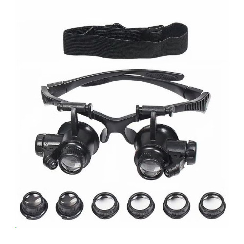 مكبر النظارات، نظارات مكبرة لعصابة الرأس مع ضوء LED، عدسة مجوهرات مع 4 عدسات قابلة للتبديل 10X 15X 20X 25X، لأداة الإصلاح الإلكترونية لساعة النظارات والمجوهرات مكبر النظارات، نظارات مكبرة لعصابة الرأس مع ضوء LED، عدسة مجوهرات مع 4 عدسات قابلة للتبديل 10X 15X 20X 25X، لأداة الإصلاح الإلكترونية لساعة النظارات والمجوهرات