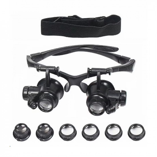 مكبر النظارات، نظارات مكبرة لعصابة الرأس مع ضوء LED، عدسة مجوهرات مع 4 عدسات قابلة للتبديل 10X 15X 20X 25X، لأداة الإصلاح الإلكترونية لساعة النظارات والمجوهرات مكبر النظارات، نظارات مكبرة لعصابة الرأس مع ضوء LED، عدسة مجوهرات مع 4 عدسات قابلة للتبديل 10X 15X 20X 25X، لأداة الإصلاح الإلكترونية لساعة النظارات والمجوهرات